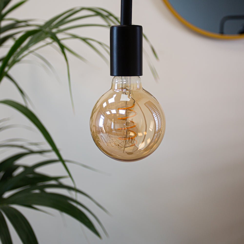 Light source LED filament Bol Ø9.5 amber-colored