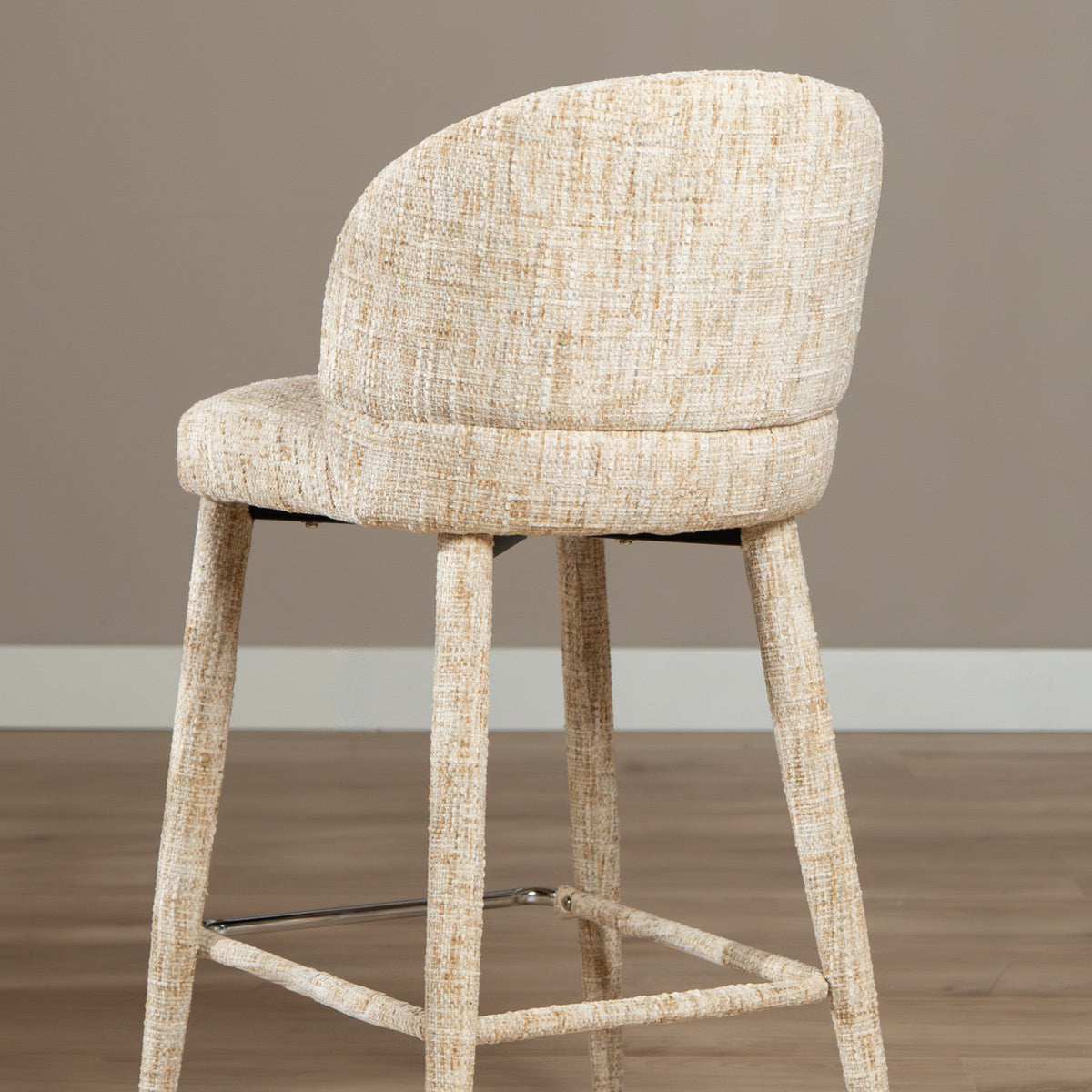 Bar stool Charlie chenille beige 69 cm - image 2