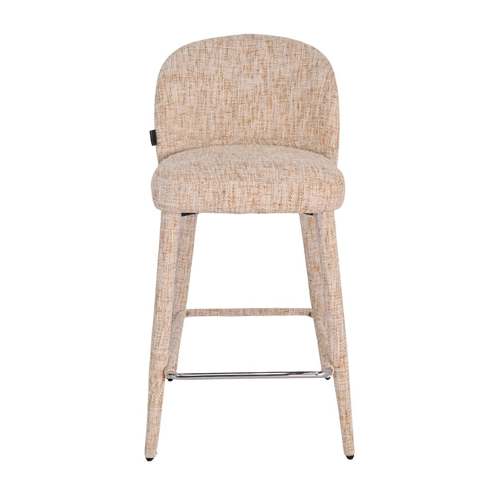 Bar stool Charlie chenille beige 69 cm - image 9