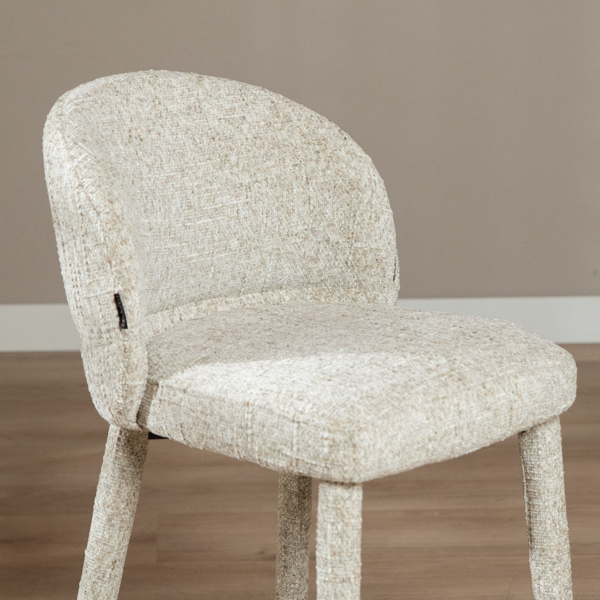 Bar stool Charlie chenille taupe 69 cm - image 5