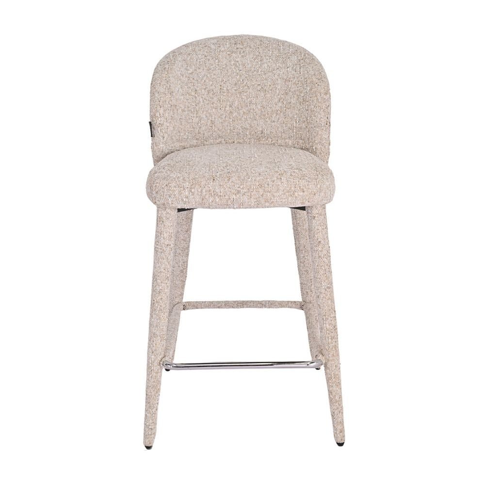 Bar stool Charlie chenille taupe 69 cm - image 10