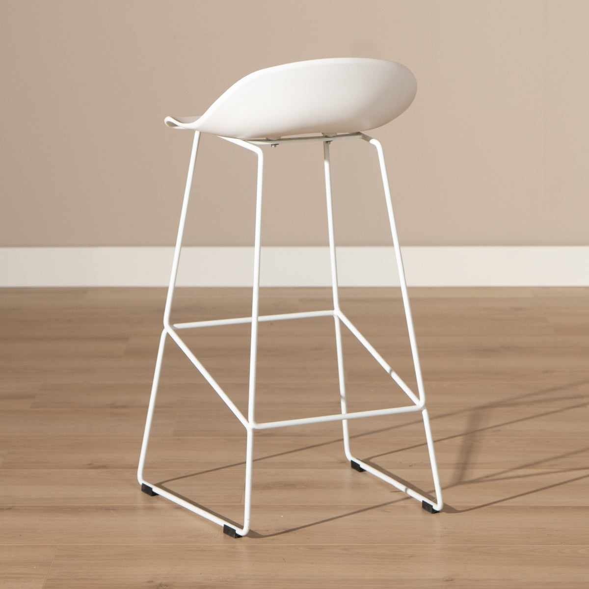 Bar stool Ellen white Scandinavian design 76 cm - image 5