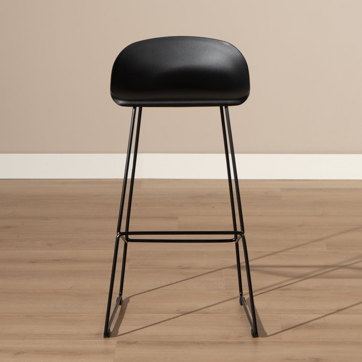 Bar stool Ellen black Scandinavian design 76 cm - image 2