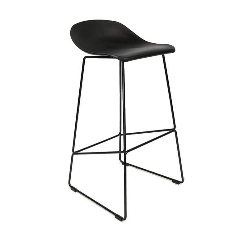 Bar stool Ellen black Scandinavian design 76 cm Plastic
