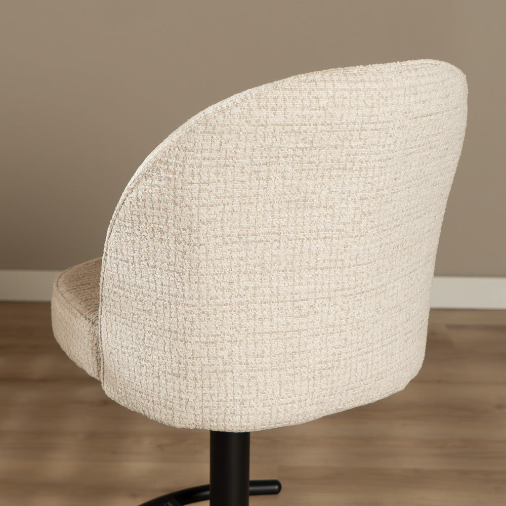Bar stool Odin mixed fabric beige 63-83 cm mixed 48 cm wide