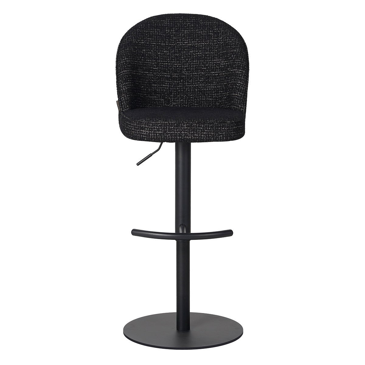 Bar stool Odin mottled fabric black 63-83 cm mottled 48 cm wide