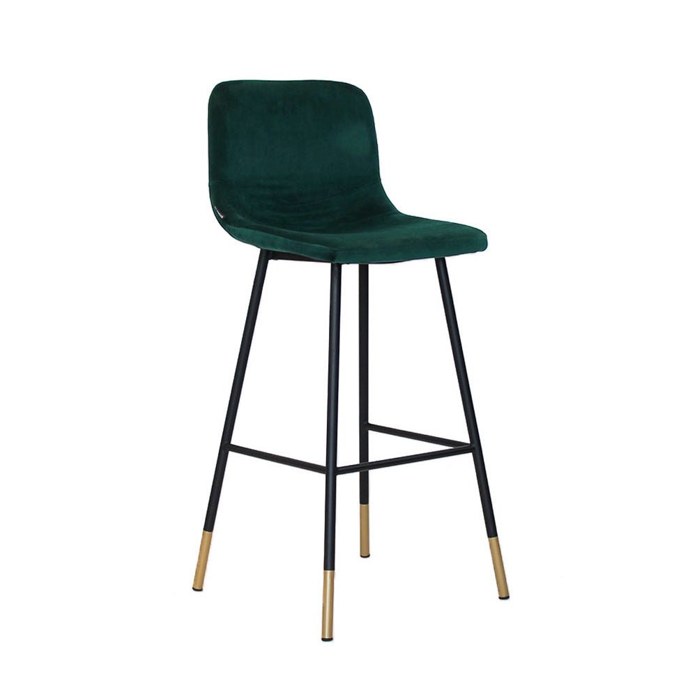 Velvet bar stool Mikky green 65-78 cm Dark green 46 cm wide