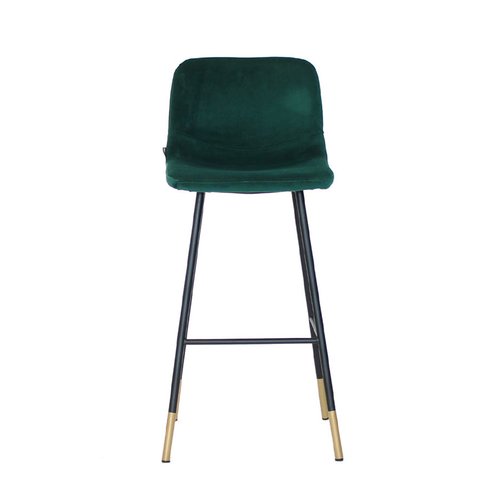 Velvet bar stool Mikky green 65-78 cm Dark green 46 cm wide