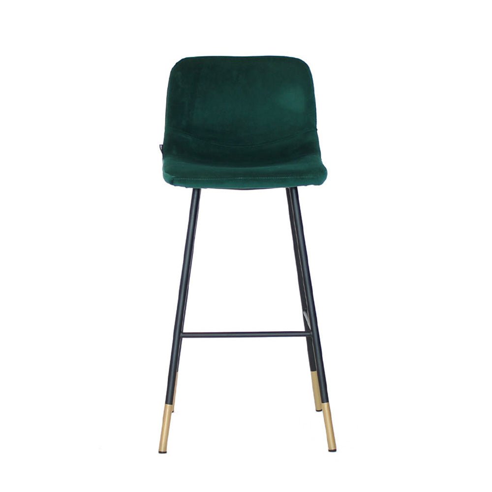 Velvet bar stool Mikky green 65-78 cm Dark green 46 cm wide