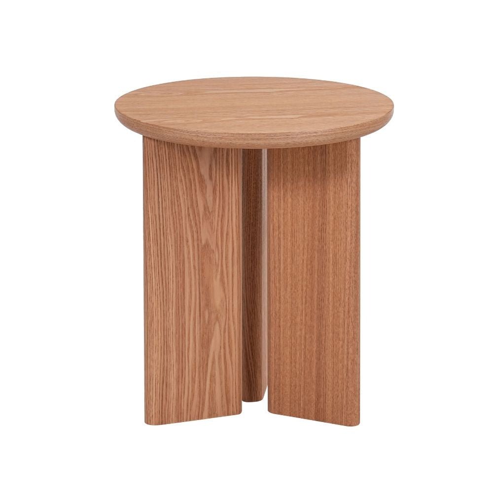 Bijzettafel Aya ø40 cm blank eiken Eikenlook Eikenfineer