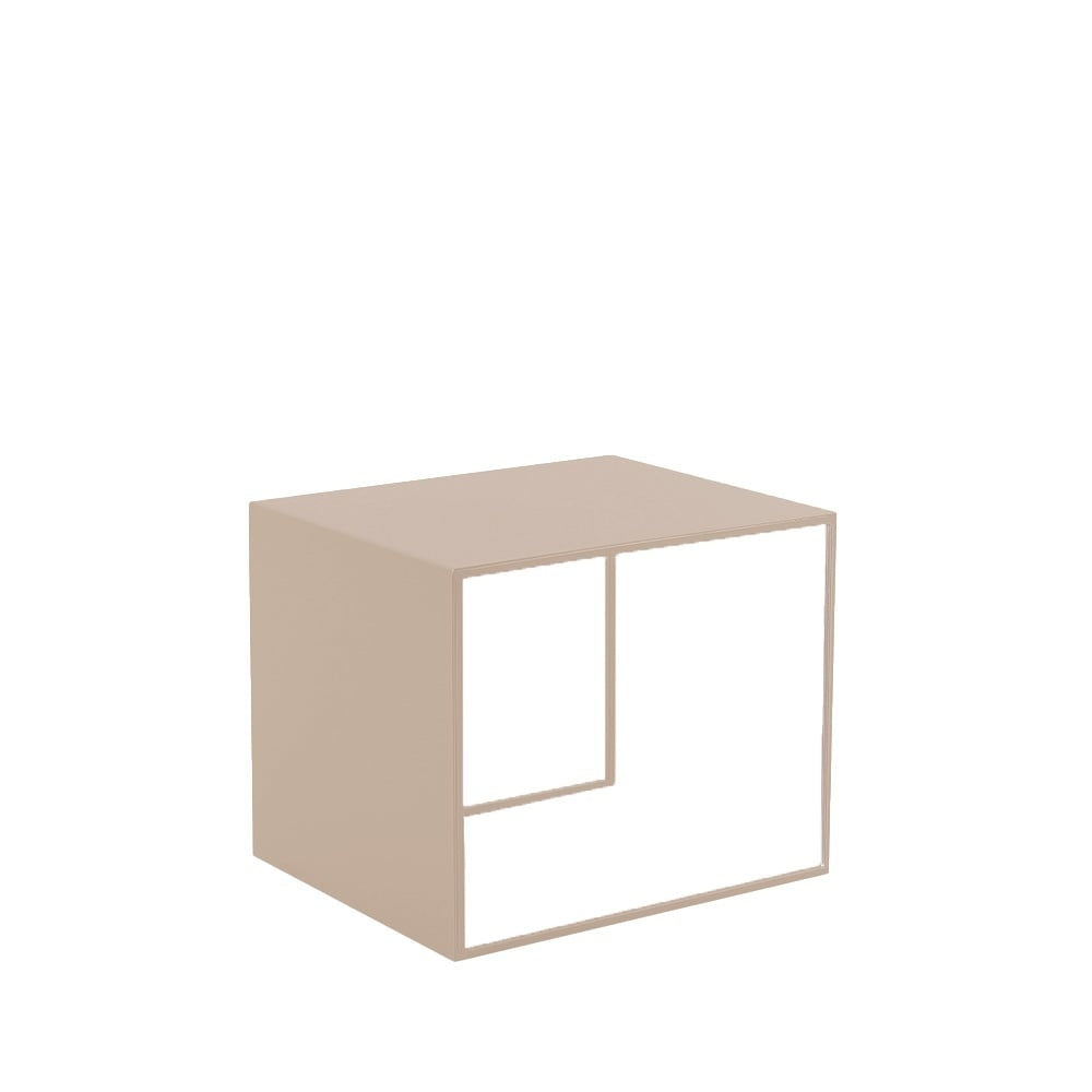 Side table Lucia metal taupe 34 cm high Powder-coated metal