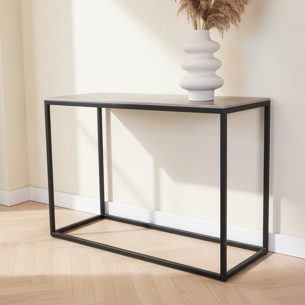 Dressing table Fien Gray Marble look 100x40 cm