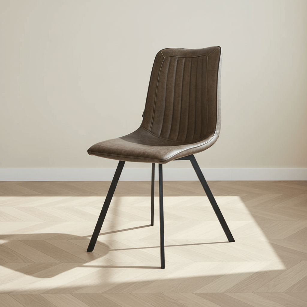 Jimmy Dining Chair PU Leather Taupe