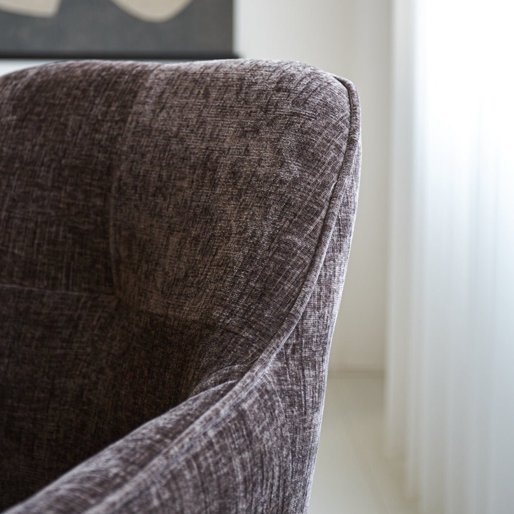 Dining room chair Camiel Dimehouse Brown LxWxH 62x61x54 Fabric Atmospheric photo detail