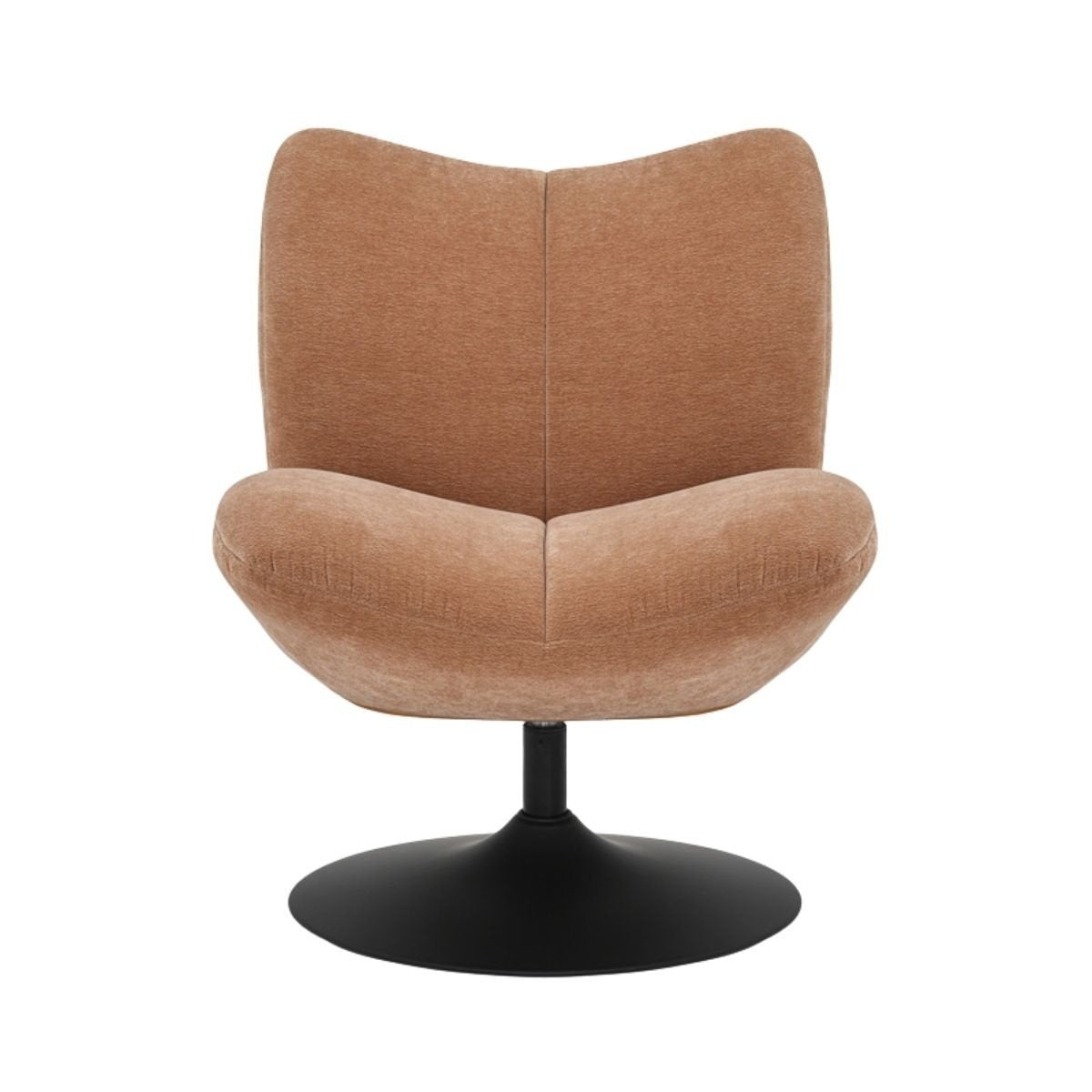 Swivel armchair Lise chenille terracotta - image 5