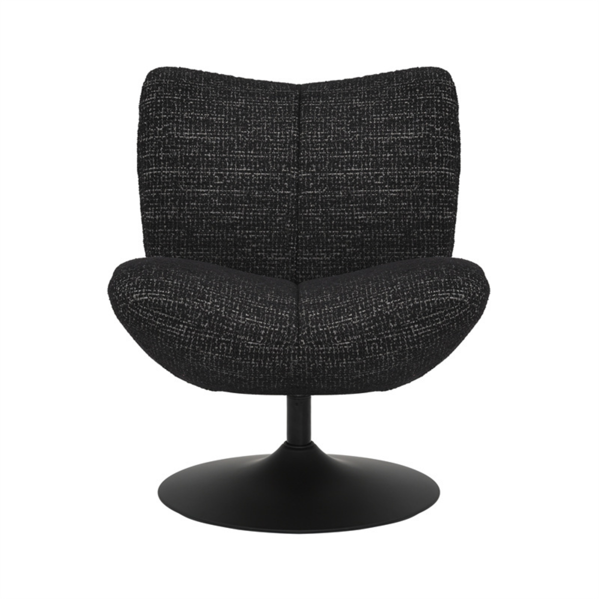 Swivel armchair Moira mixed fabric black - image 11