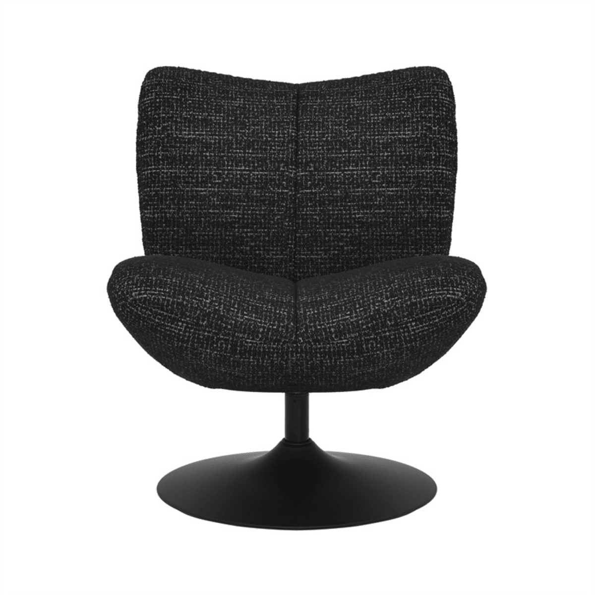 Swivel armchair Moira mixed fabric black - image 11