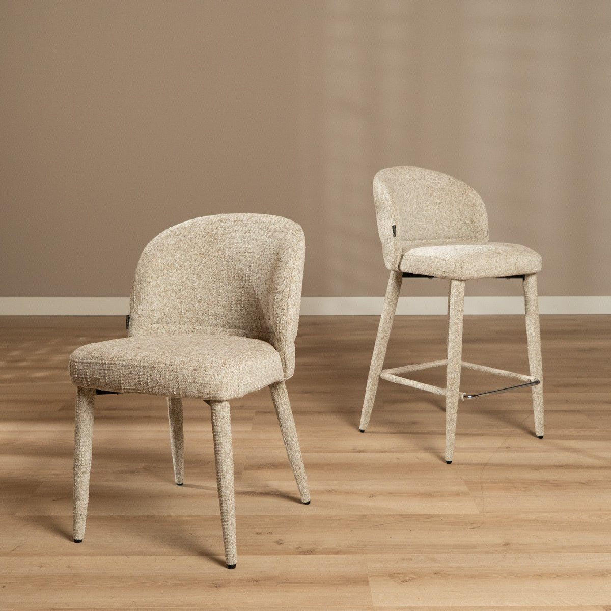 Dining room chair Charlie chenille taupe - image 6