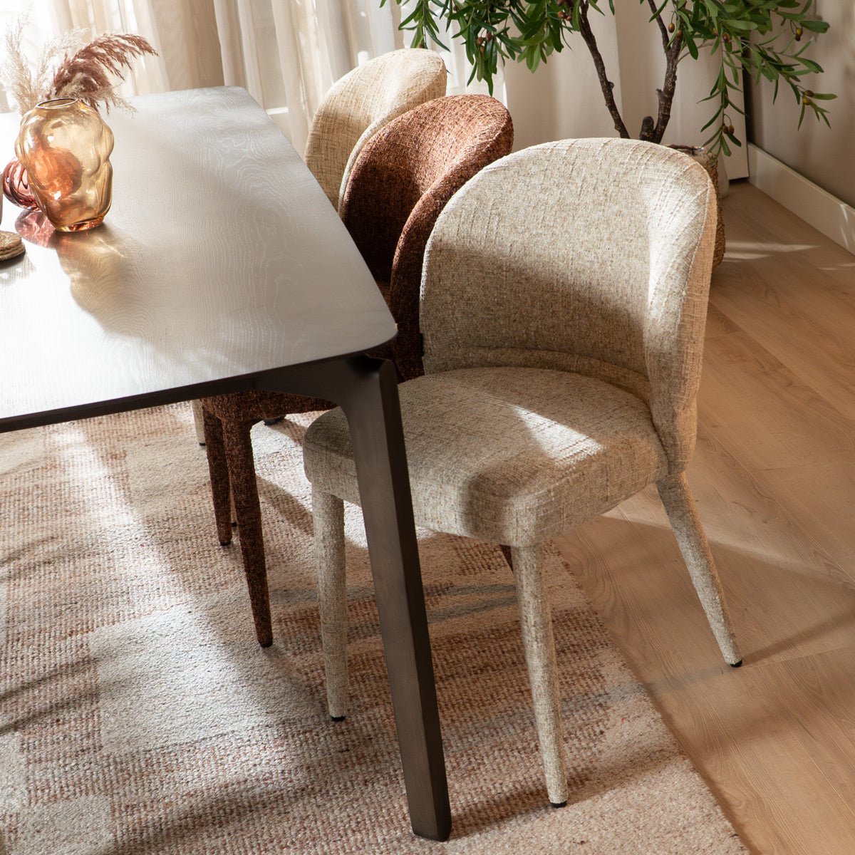 Dining room chair Charlie chenille taupe - image 4