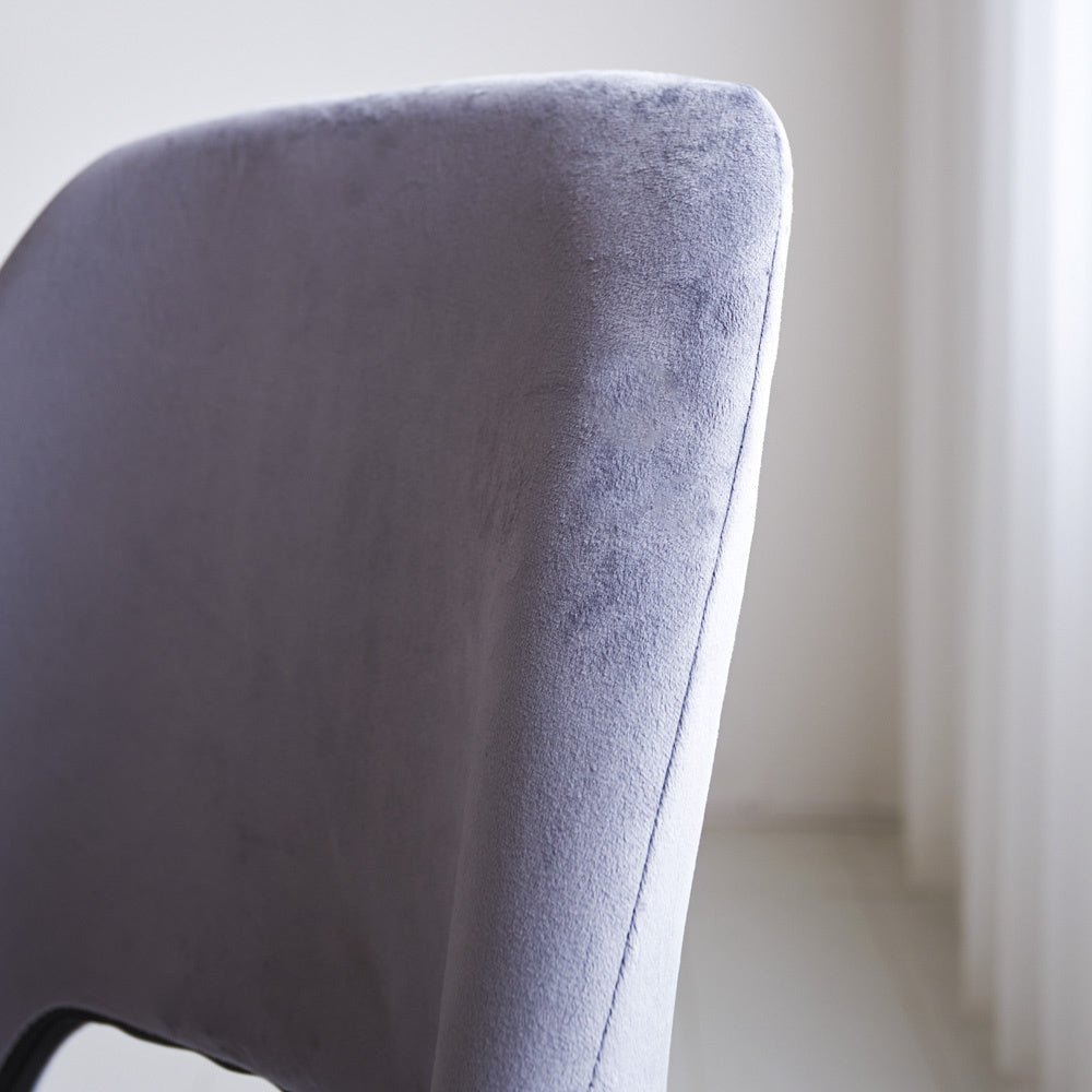 Dining room chair Mila Dimehouse Gray LxWxH 66x57x49 Fabric Atmospheric photo detail