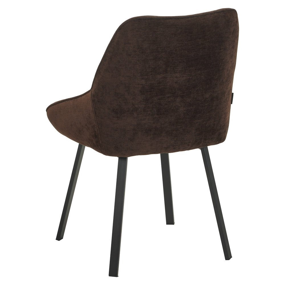 Eetkamerstoel Lynn velvet bruin