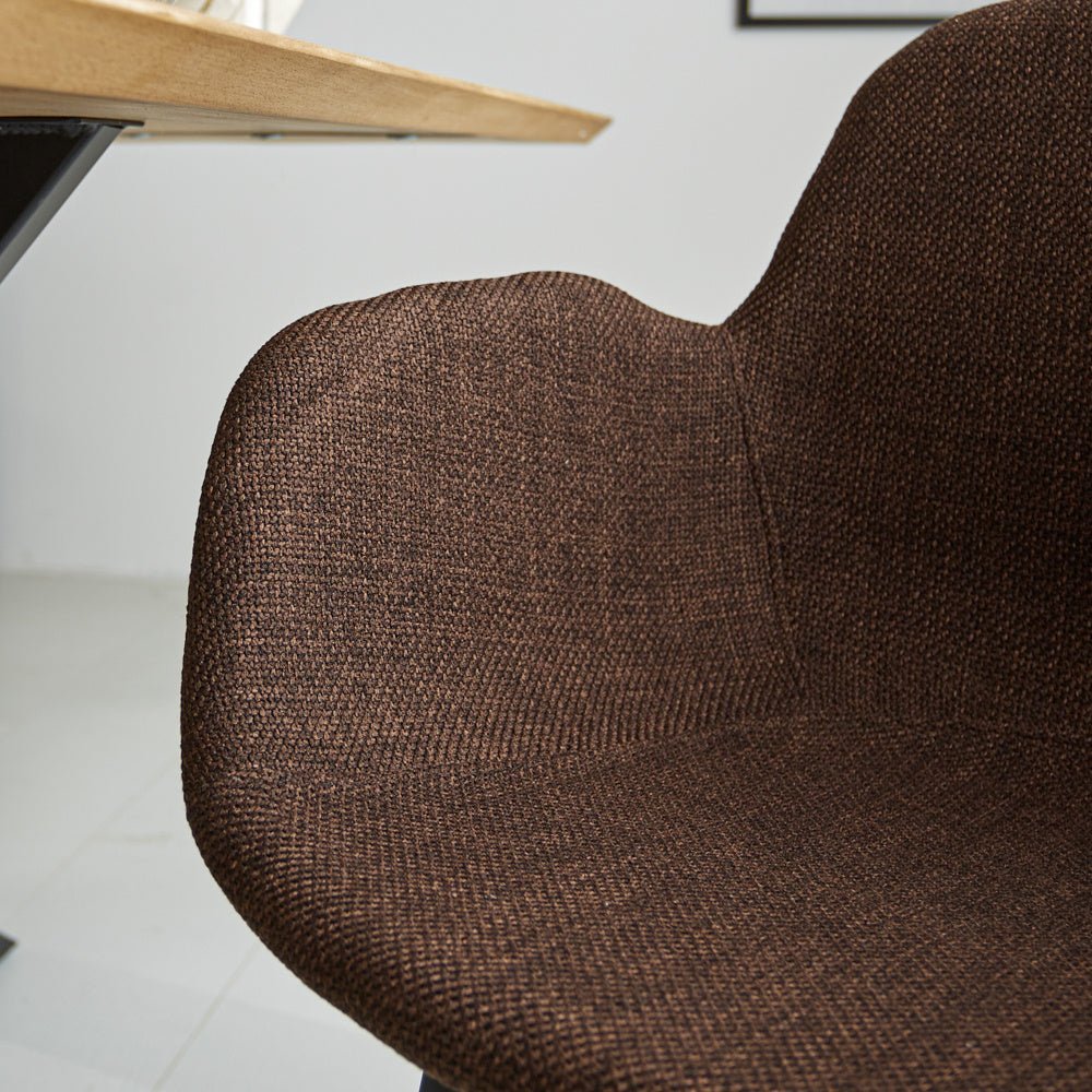 Dining room chair Mick Dimehouse Brown LxWxH 64x62x59 Fabric Atmosphere photo different