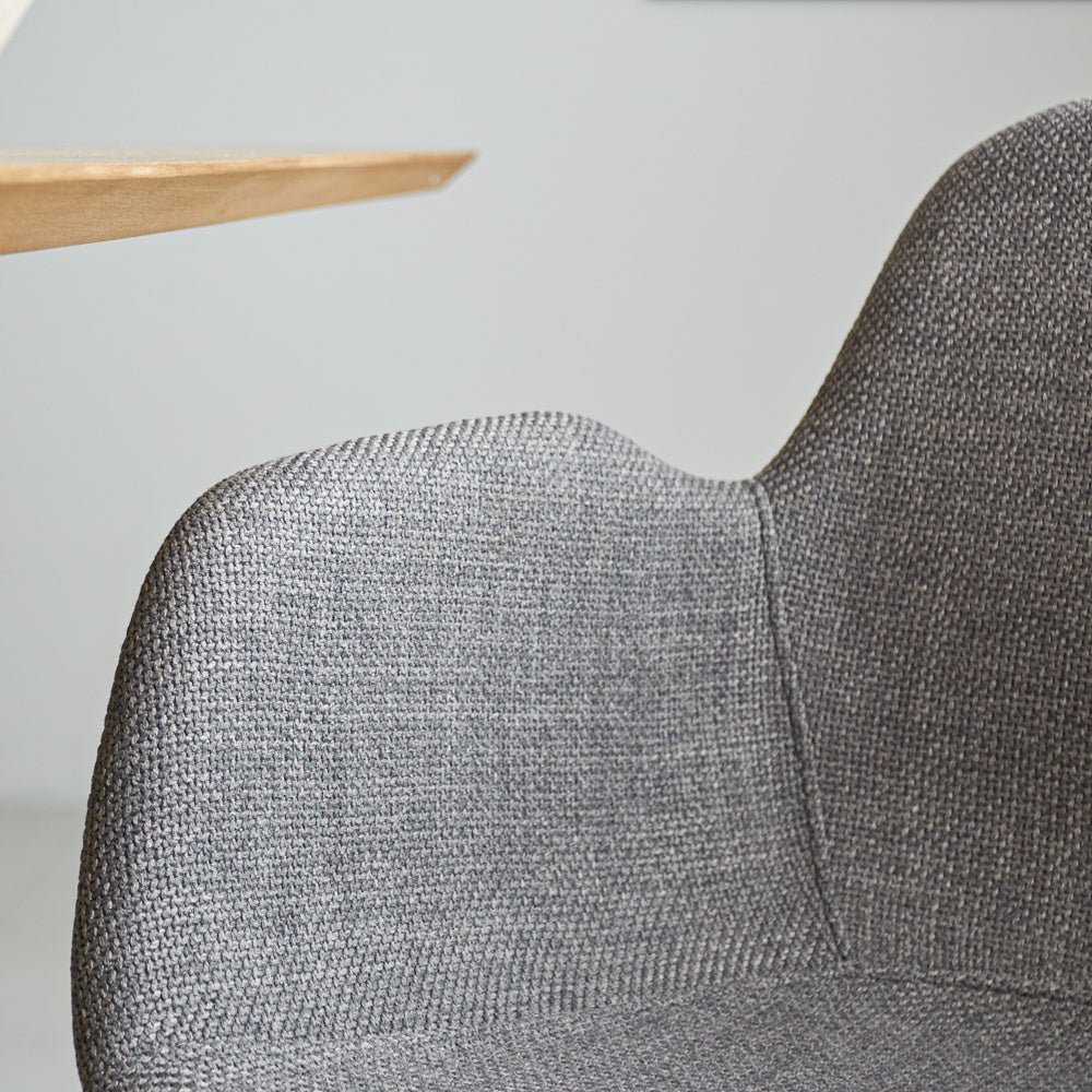 Dining room chair Mick Dimehouse Gray LxWxH 64x62x59 Fabric Atmosphere photo different