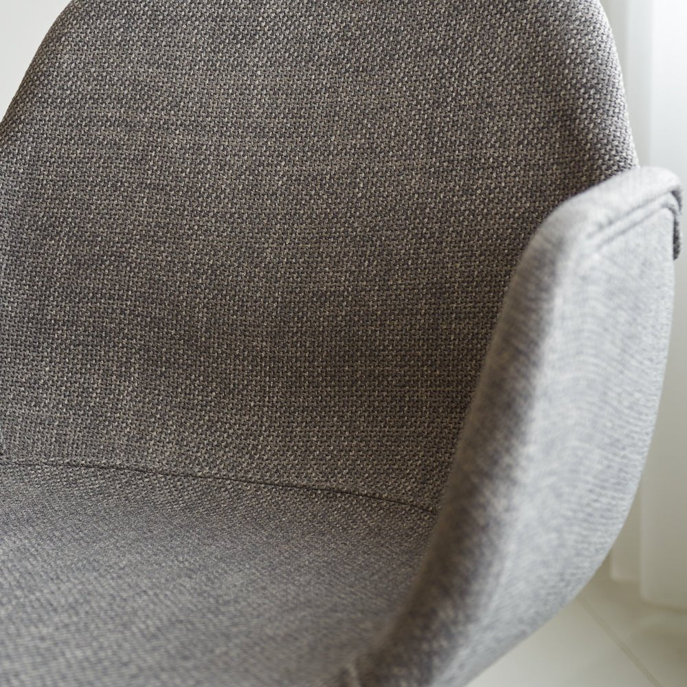 Dining room chair Mick Dimehouse Gray LxWxH 64x62x59 Fabric Atmospheric photo detail