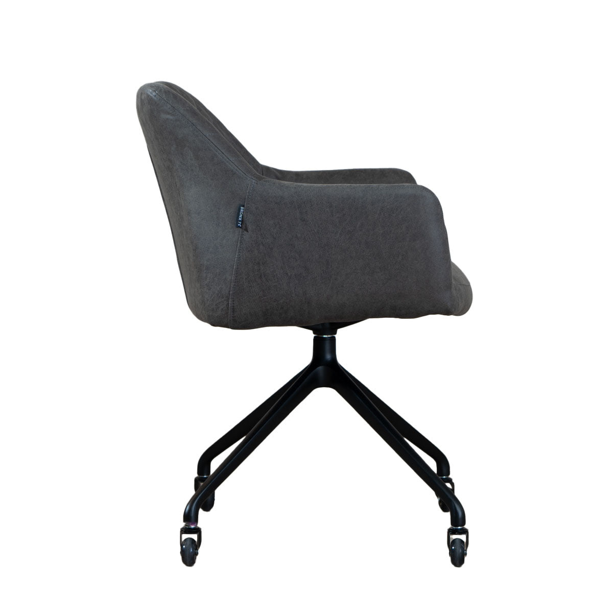 Dining room chair with wheels Levi anthracite eco-leather - image 7