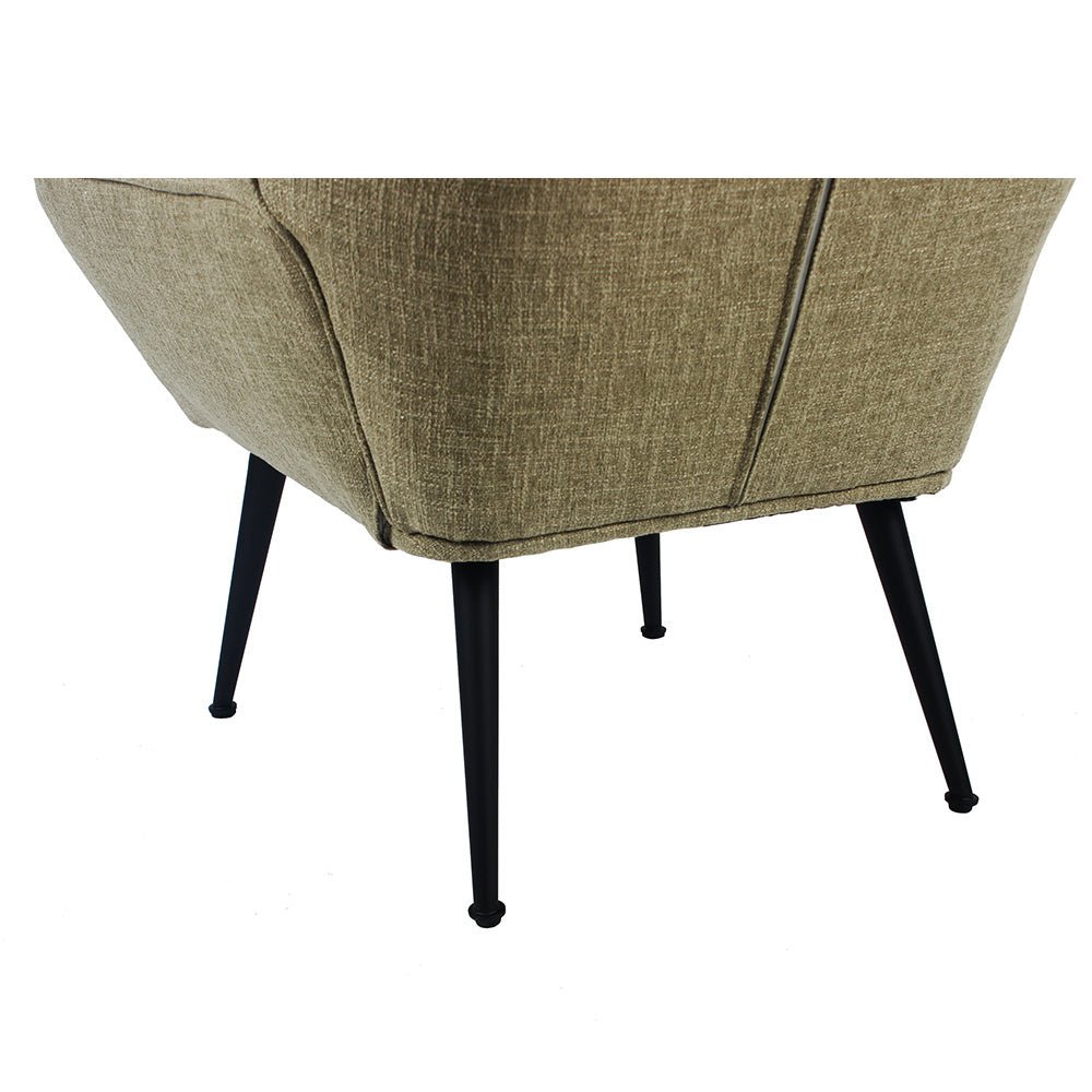 Armchair City linen olive green - image 7