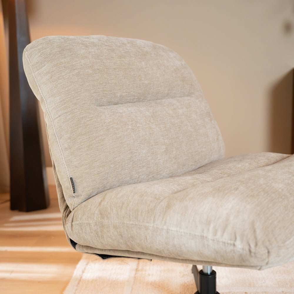 Fauteuil Sara draaibaar velvet beige