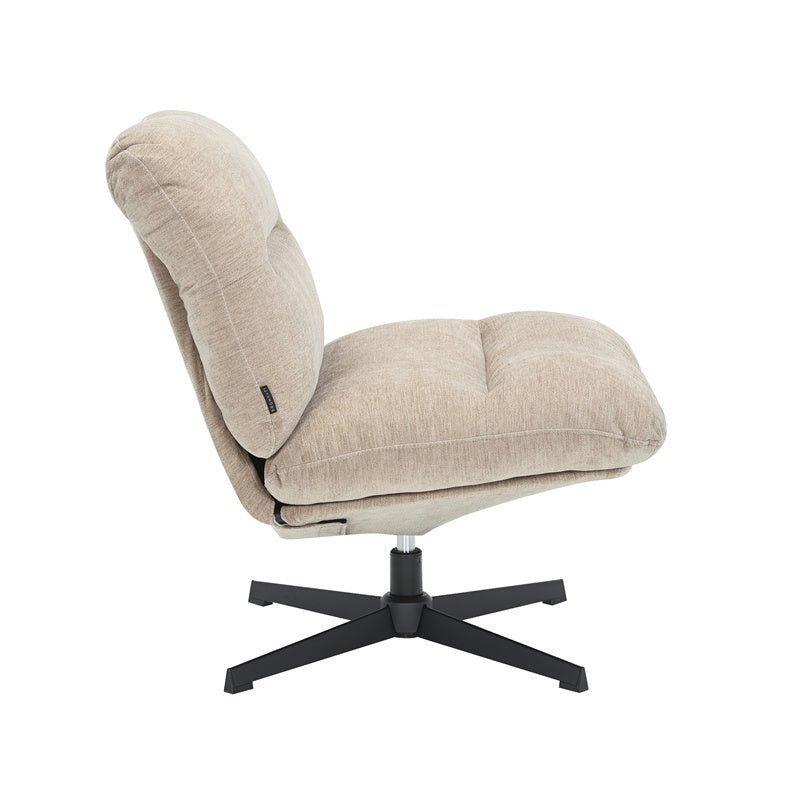 Fauteuil Sara draaibaar velvet beige