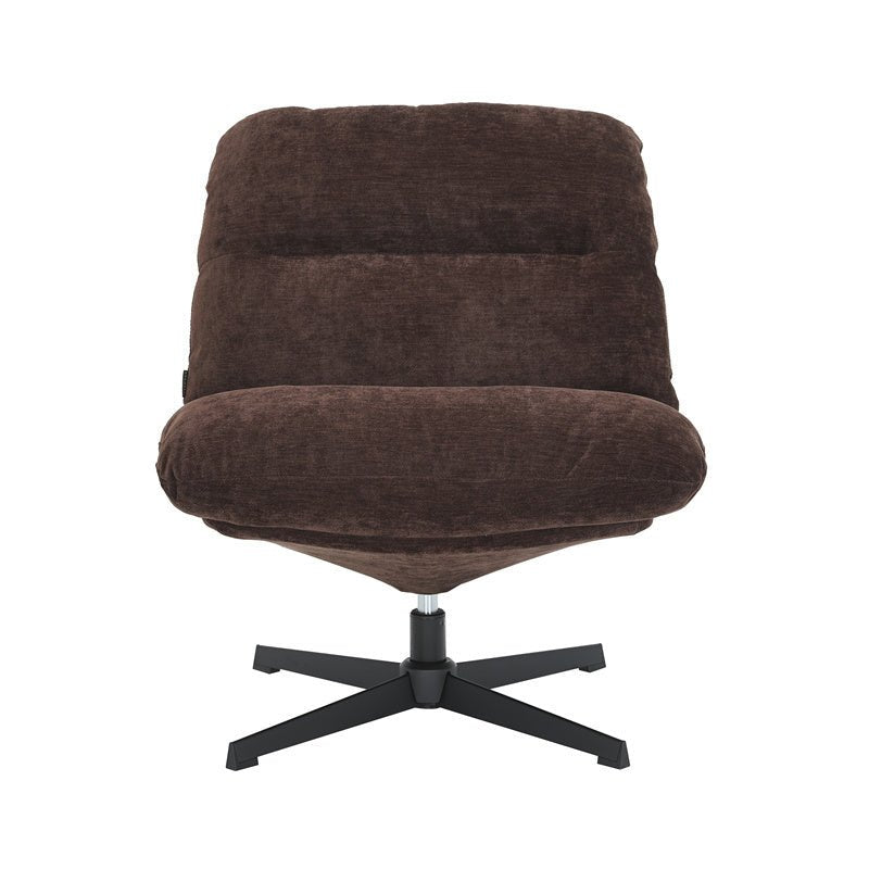 Fauteuil Sara draaibaar velvet bruin