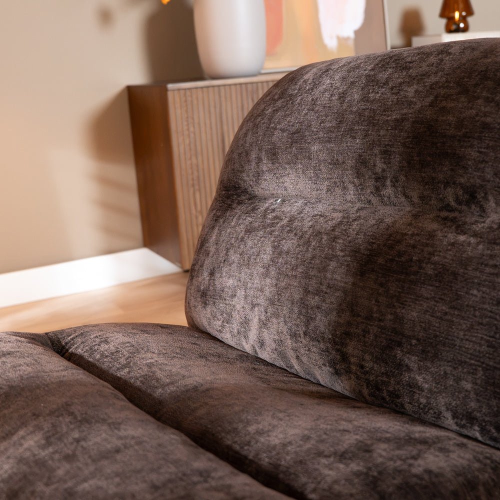 Fauteuil Sara draaibaar velvet bruin