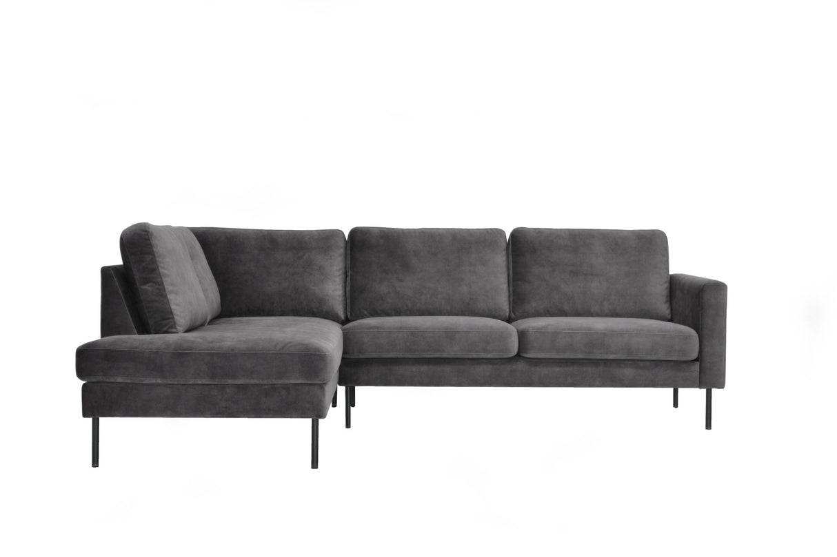 Sofa Gaya DeGeBe Anthracite Fabric White photo front view