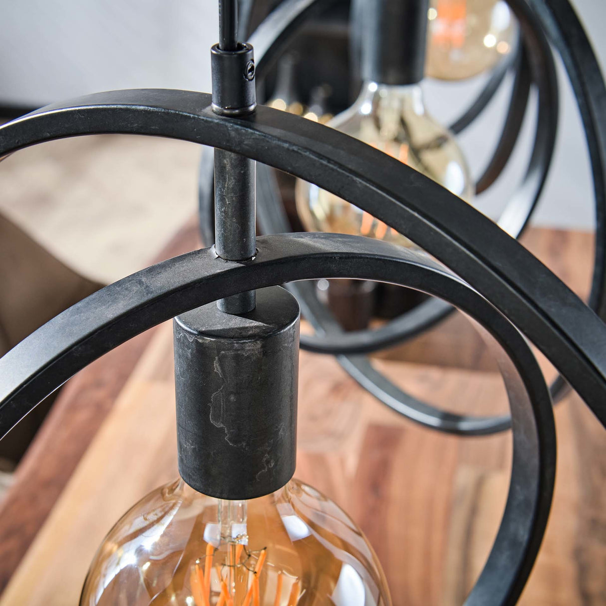 Hanging lamp Otan DH Interior Charcoal LxWxH 129x46x11 Metal Atmospheric photo detail