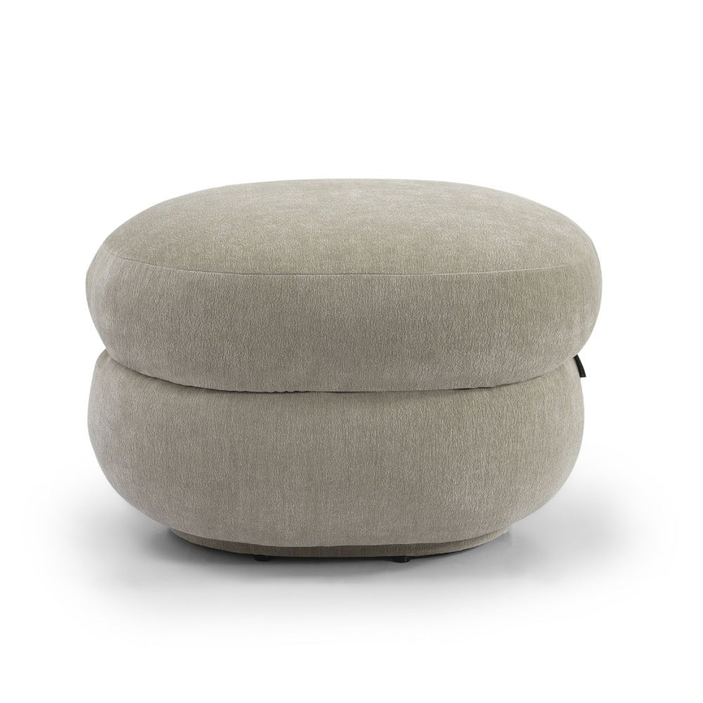 Hocker Mia oval chenille taupe - image 12