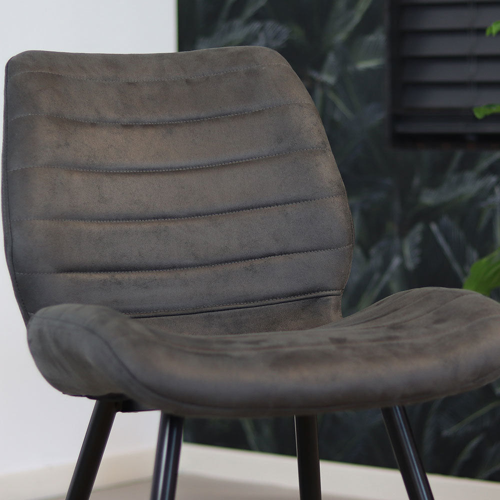 Industrial dining room chair Morris anthracite - image 4