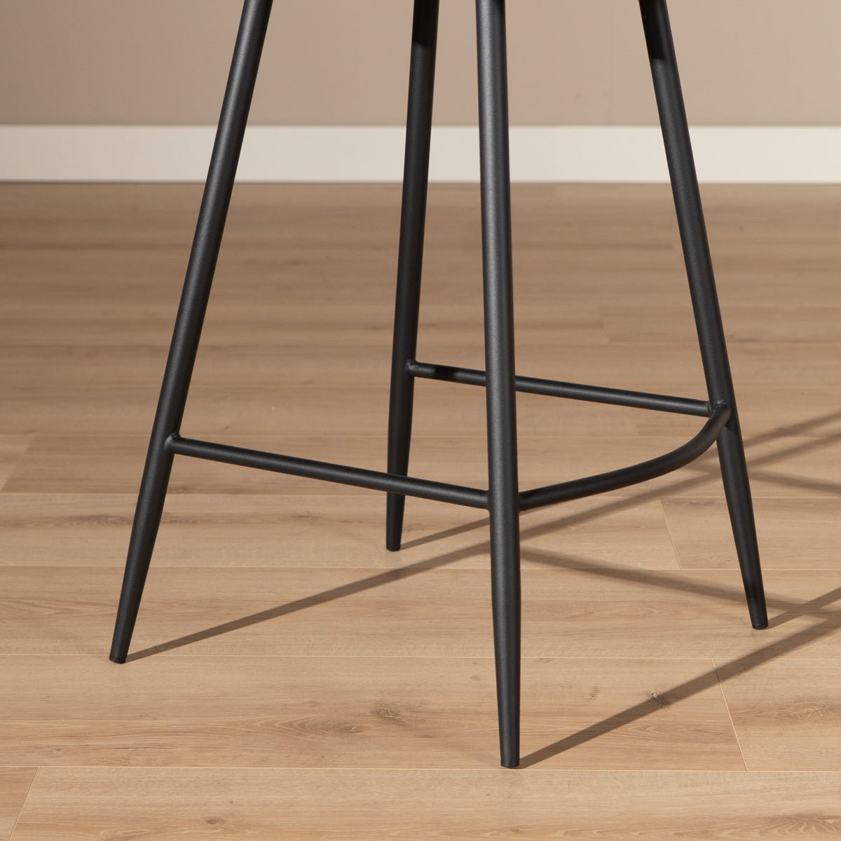 Industrial bar stool Barrel olive green eco-leather 69 cm - image 2