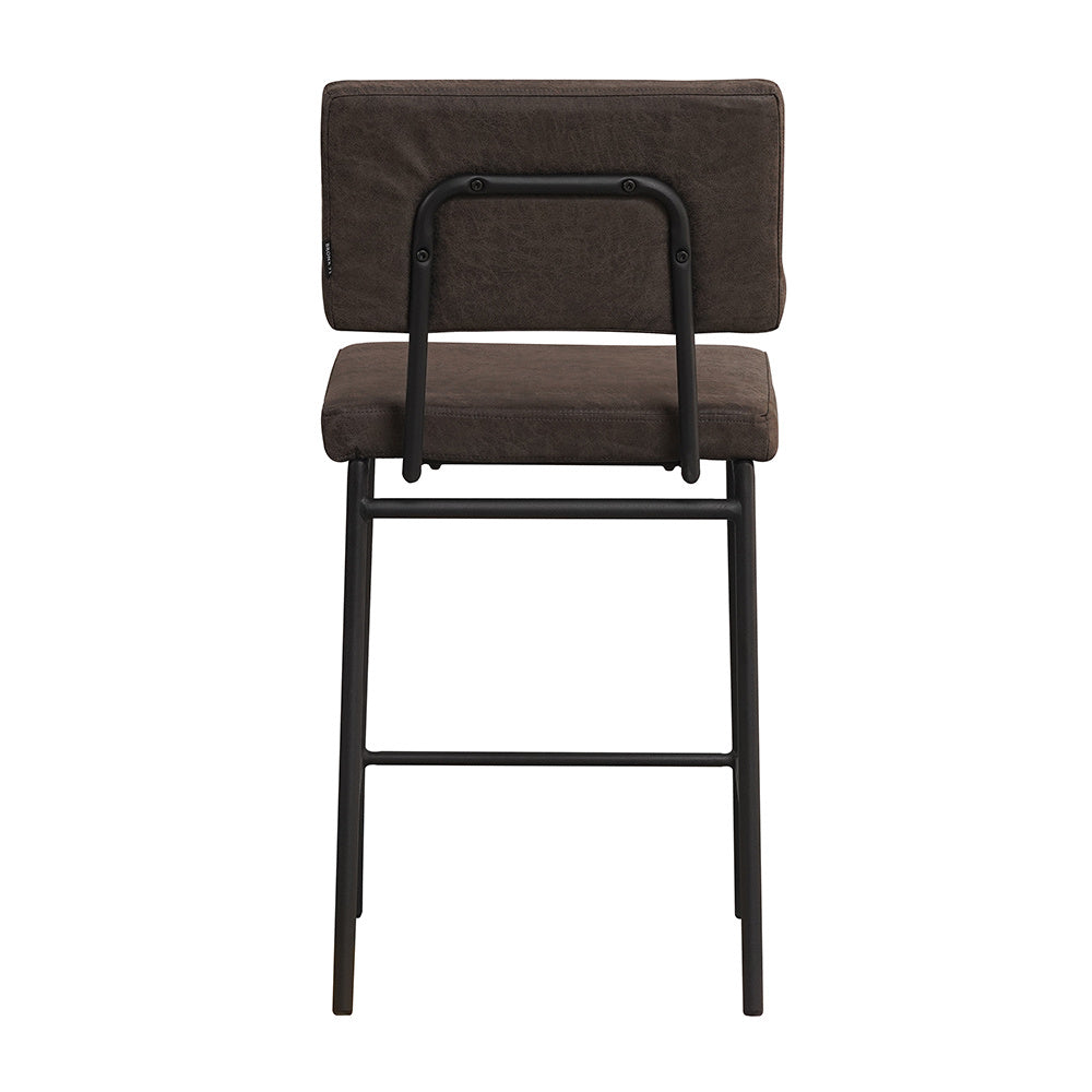 Industrial bar stool Espen anthracite eco-leather 64-77 cm - image 9