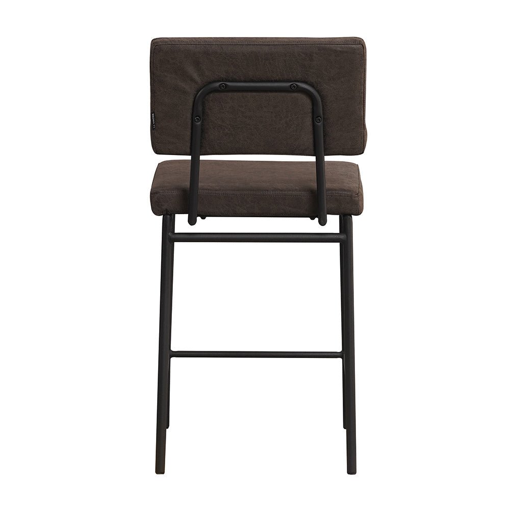 Industrial bar stool Espen anthracite eco-leather 64-77 cm - image 9