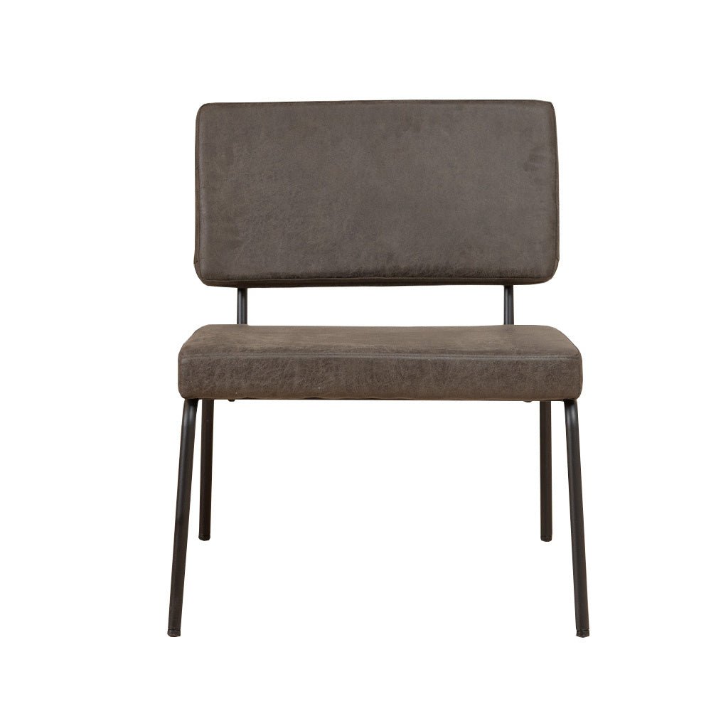 Industrial armchair Espen anthracite eco-leather - image 6