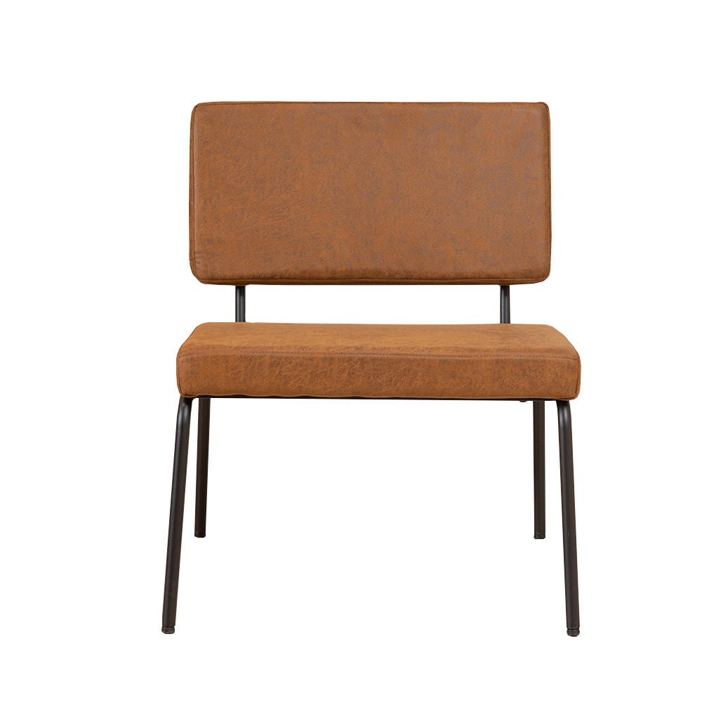 Industrial armchair Espen cognac eco-leather - image 7