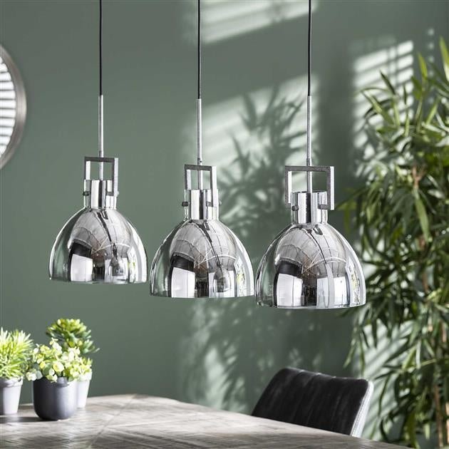 Hanging lamp Marie DH Interior Silver LxWxH 98x47x34 Silver Atmospheric photo diagonal front view