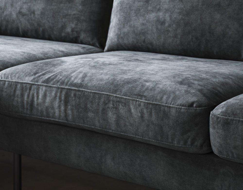 Sofa Gaya DeGeBe Anthracite Fabric Atmospheric photo detail