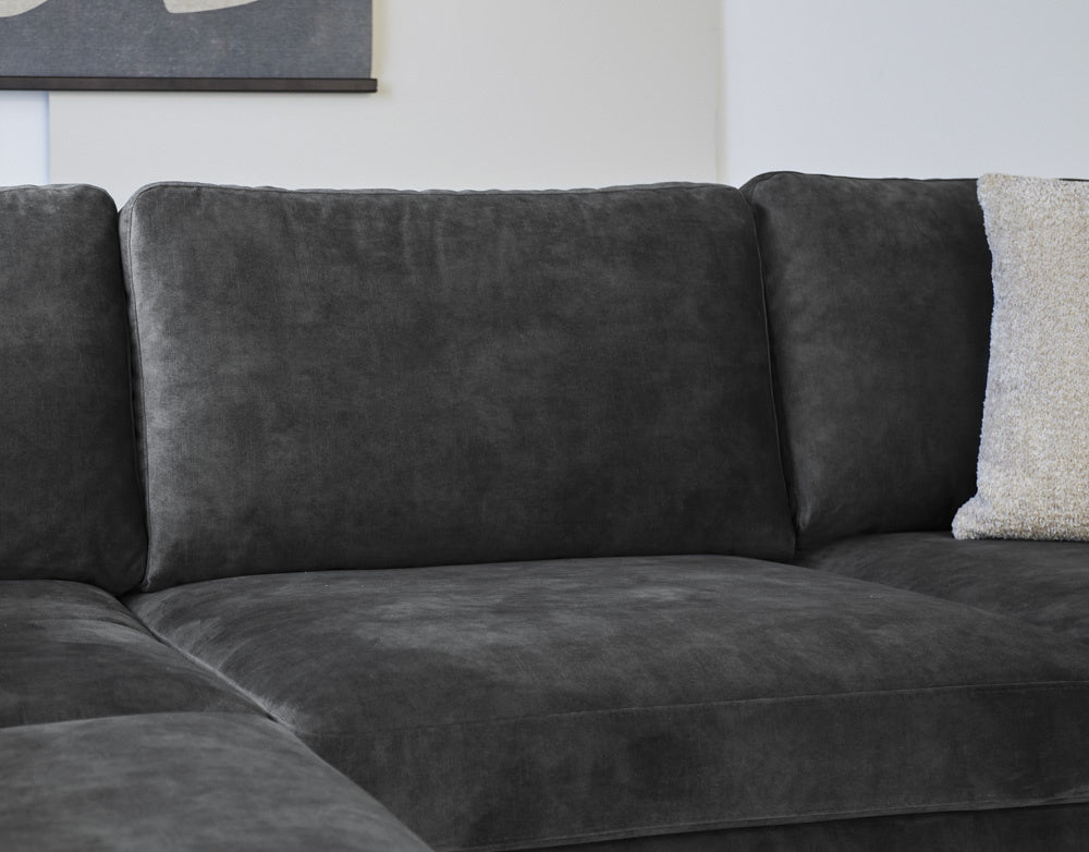 Sofa Gaya DeGeBe Anthracite Fabric Atmospheric photo detail