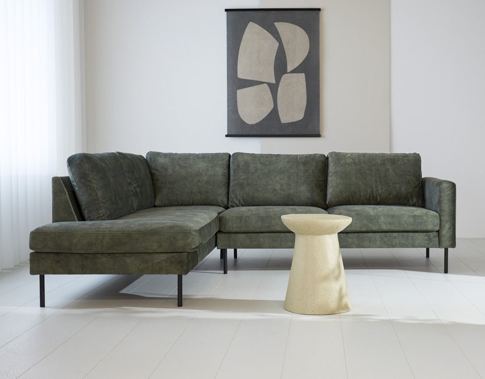 Sofa Gaya DeGeBe Green Fabric Atmospheric photo front view