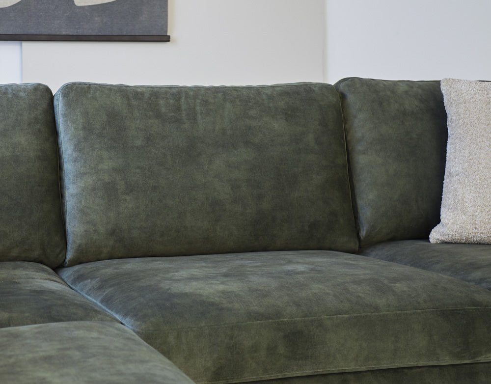 Sofa Gaya DeGeBe Green Fabric Atmospheric photo detail