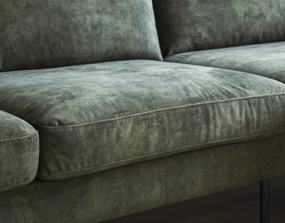 Sofa Gaya DeGeBe Green Fabric Atmospheric photo detail