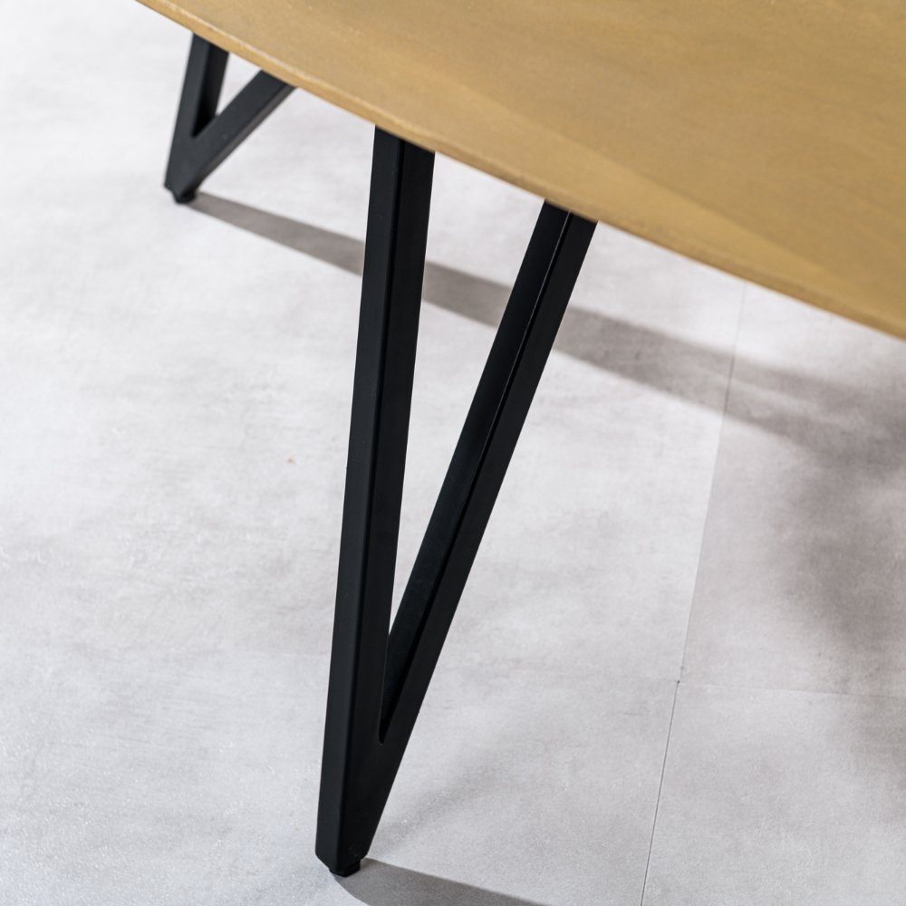 Dining table Miami DH Interior Brown Mango wood Atmospheric photo detail